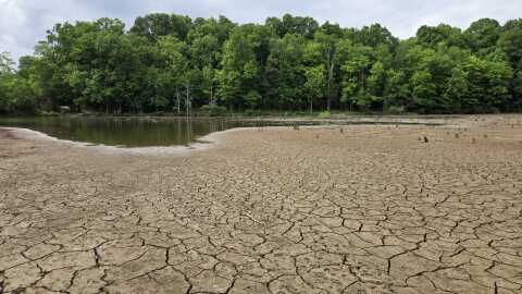Dry lake bed