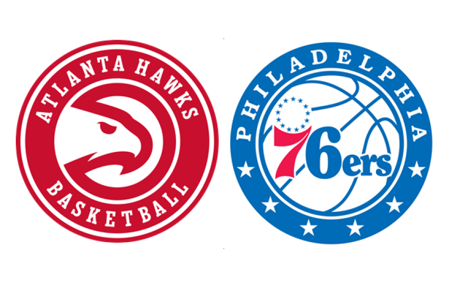 Hawks, 76ers logos