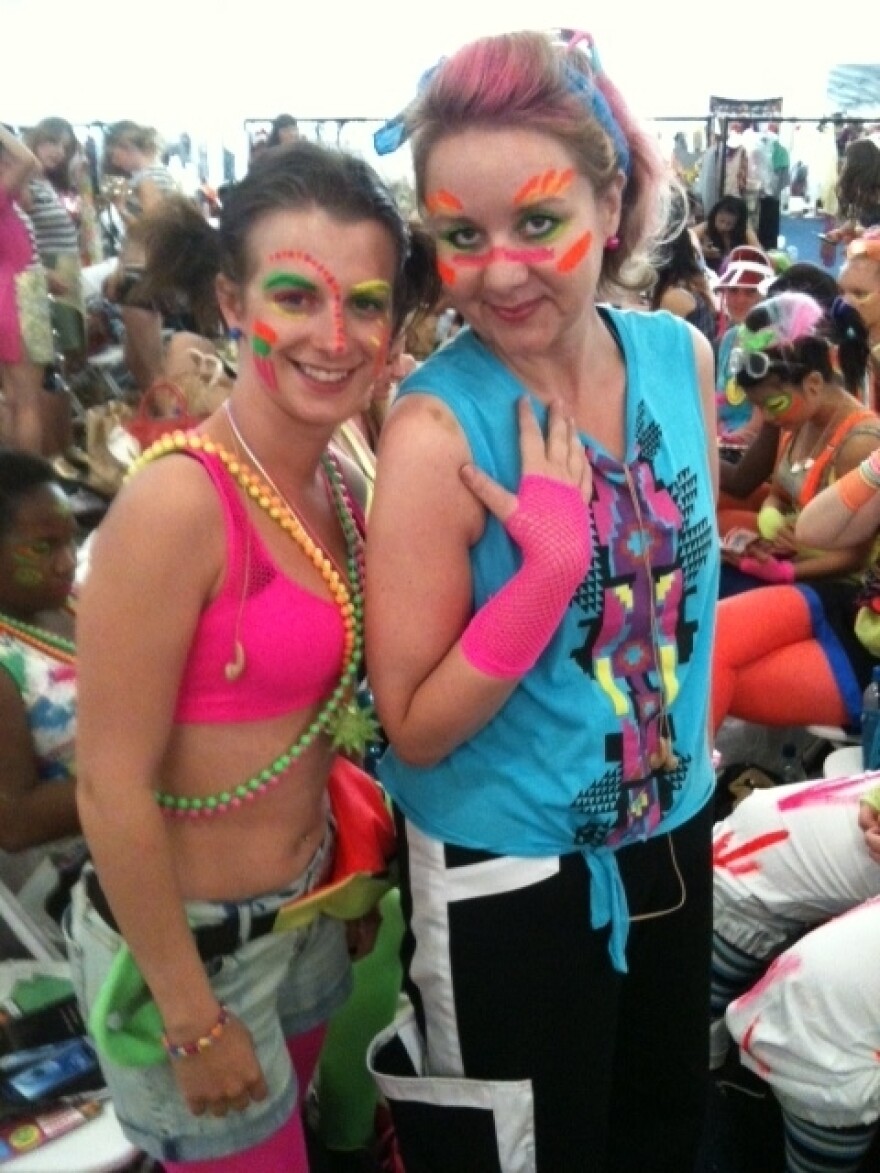 Sasha Feachem (right) will be performing in an urban street dance during the London Olympics' opening ceremony Friday.