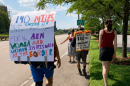 Plymouth Justice Walk organizer Chris Tansey says this is the second time he and his friend Connor May have planned a walk to raise awareness about immigrant justice. This photo is from the first walk in 2019 from Dorchester to the Shrine of Divine Mercy in Stockbridge. The purpose was to raise awareness about U.S. immigration policy that allowed for the separation of immigrant children from their families at the U.S.-Mexico border.