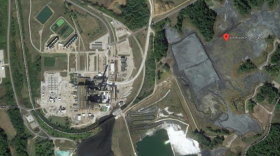 A bird's eye view of the A.B. Brown Power Plant.