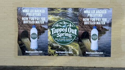 Mural criticizing Lee