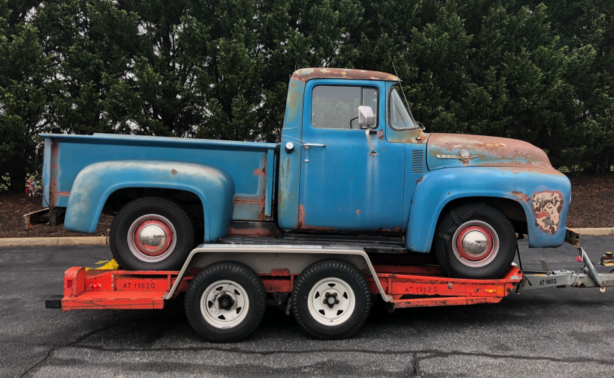 Jarrett Pumphrey is now the proud owner of his <em>own </em>old truck — a 1956 Ford F100. You can <a href="https://thepumphreybrothers.com/the-old-truck-irl">follow his progress restoring it here.</a>