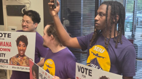 The Service Employees Union International is backed District 3 City Council candidate Tiawana Brown.
