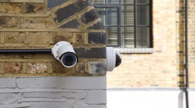 surveillance cameras on building