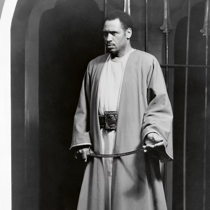 Paul Robeson performed the title role in a production of Othello that ran for 296 performances from in 1943 and 1944, a record for the longest-running Shakespeare play on Broadway. He was the first African American to be cast as Othello in a major production in the U.S.