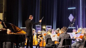 A performance of the East Tennessee Symphony Orchestra.