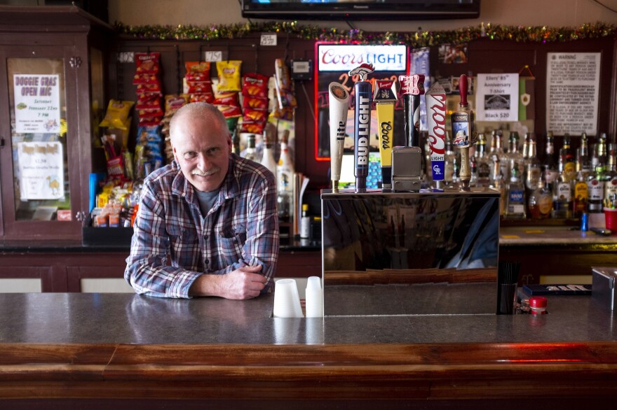 Kevin Roark has bartended at Eilers Place on and off for a decade.