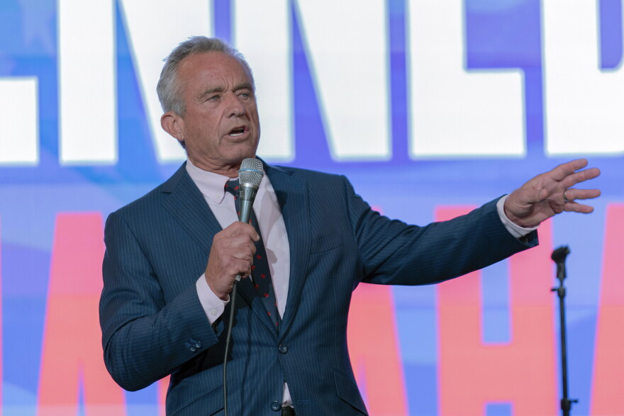 Independent presidential candidate Robert F. Kennedy Jr. speaks during the Libertarian National Convention at the Washington Hilton in Washington, May 24, 2024.
