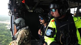 The Indiana National Guard is sending two Blackhawk helicopters to assist in deliveries and rescue missions.