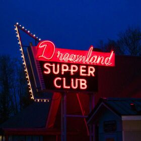 Sign for a supper club