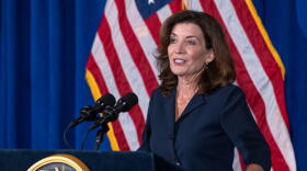 Lt. Gov. Kathy Hochul, who will become governor on Aug. 24, takes questions in her first news conference since Gov. Andrew Cuomo announced his intention to resign.