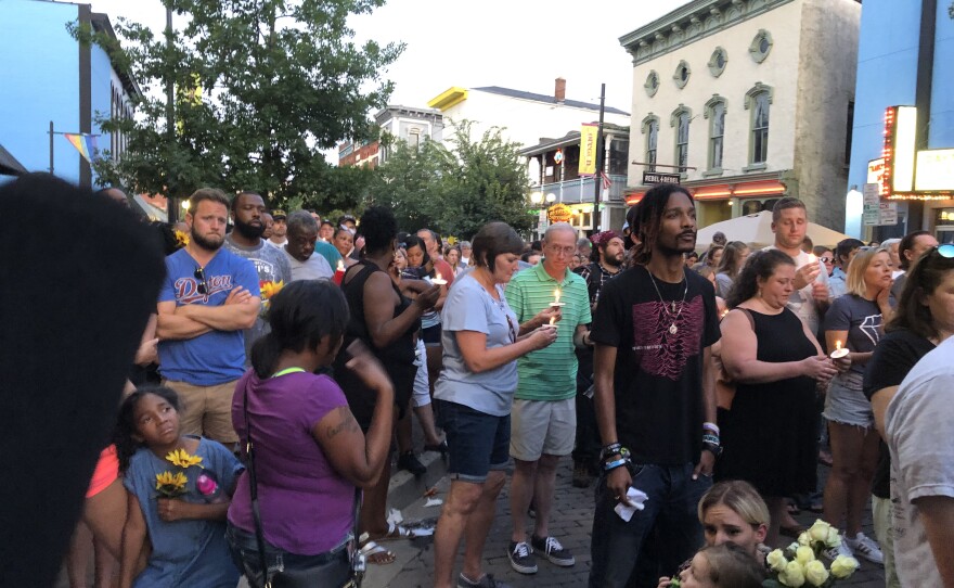 Thousands fill 5th Street, in the quater-mile stretch of business and entertainment venues of the Oregon District.