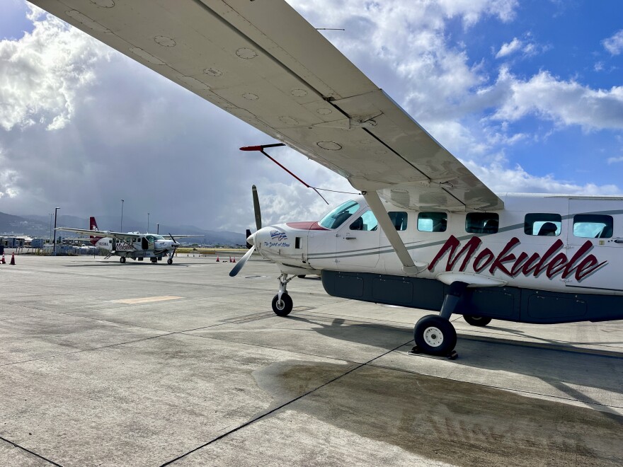 Mokulele currently holds the Essential Air Service federal contract to fly to Lāna’i. They're among two other airlines currently competing for the next contract term.