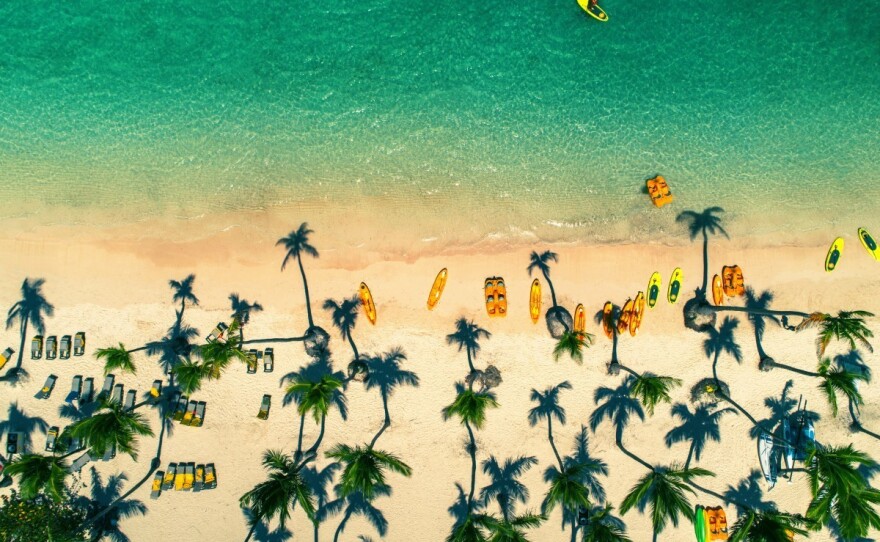 A beach in the Dominican Republic.