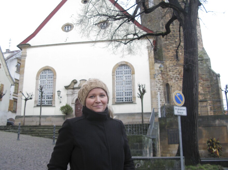 Simone Wendel, who made a documentary film on Donald Trump's family connection to Kallstadt, counts herself as a distant relative of the Republican presidential candidate.