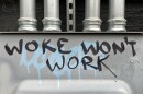 Graffiti near the University of Texas at Austin campus denounces "woke" agendas. But while hot-button social issues are getting attention from Texas GOP lawmakers, polling shows some of these policies don't necessarily line up with what constituents want.