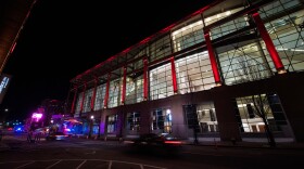 The Rhode Island Convention Center in downtown Providence has been converted into a field hospital which opened this week to care for an overflow of patients with COVID-19.