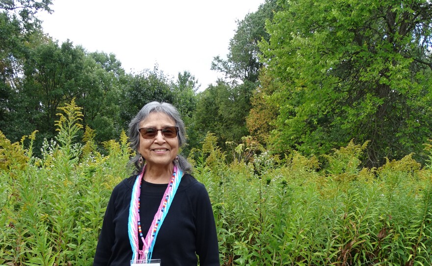 Ho-Chunk Nation elder Janice Rice told the group stewardship is passed from generation to generation. Being a part of everything is what I learned from my family without them saying, "This is what I'm teaching you."