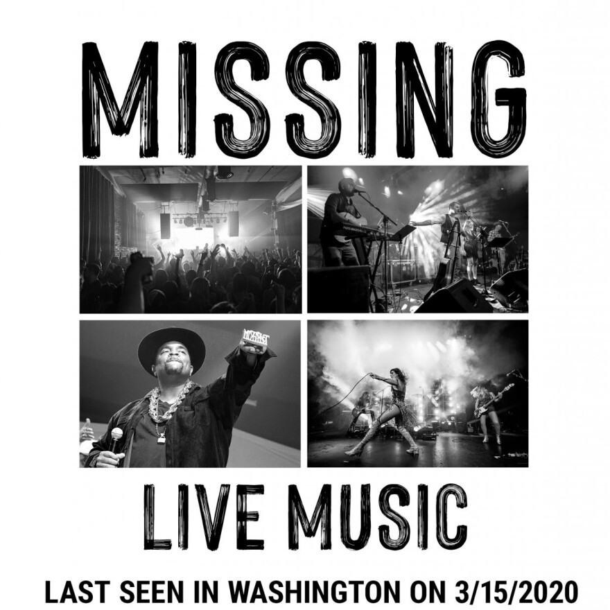 A promotional poster for Keep Music Live.