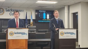 Lackawanna County Commissioners Bill Gaughan and Matt McGloin announce the creation of the Family First Community Pathways program.