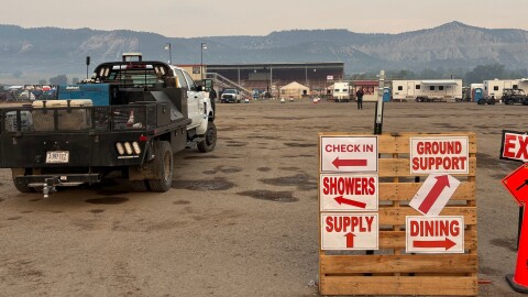 Scenes from inside the Gold Mountain Incident Command Post