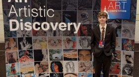 Leo Norman at the Congressional Art Competition in Washington, D.C. on June 25