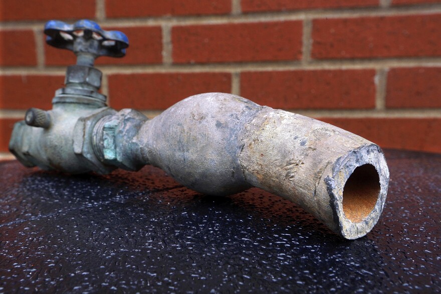 Lead water pipes are still used in many U.S. homes.