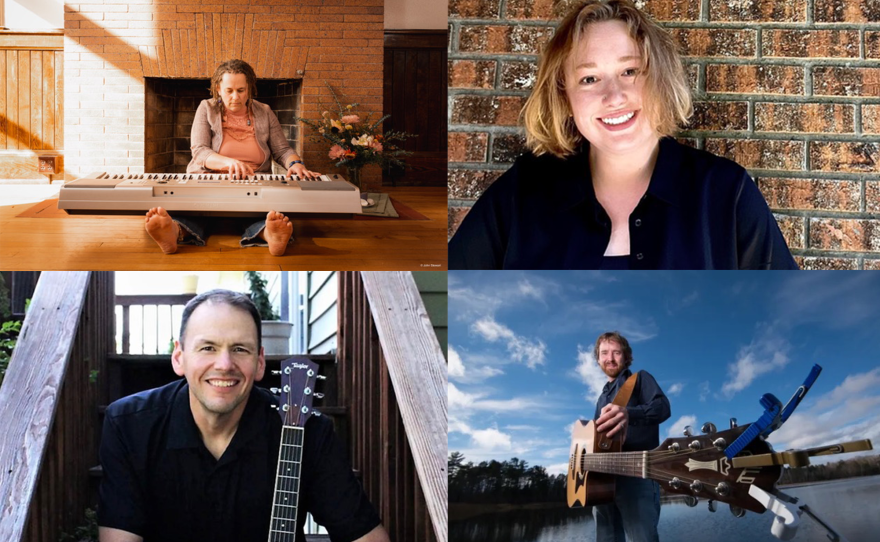 Headshots of four musicians