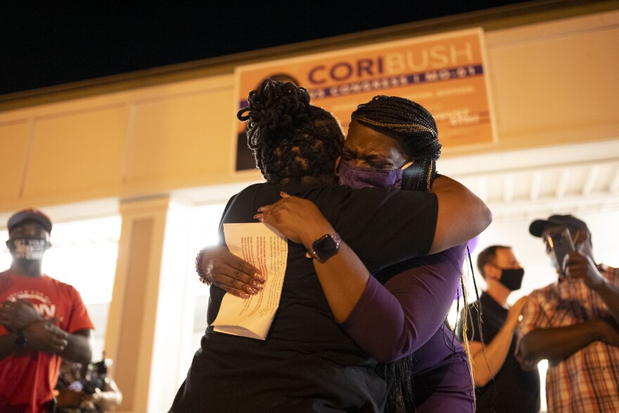 Cori Bush defeated Rep. Lacy Clay in the Democratic primary for Missouri's 1st Congressional District on Tuesday, Aug. 5, 2020. 