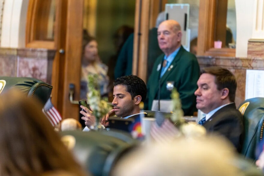 State Rep. Manny Rutinel, D-Commerce City, in the Colorado House on Jan. 13, 2025, in Denver, Colorado.