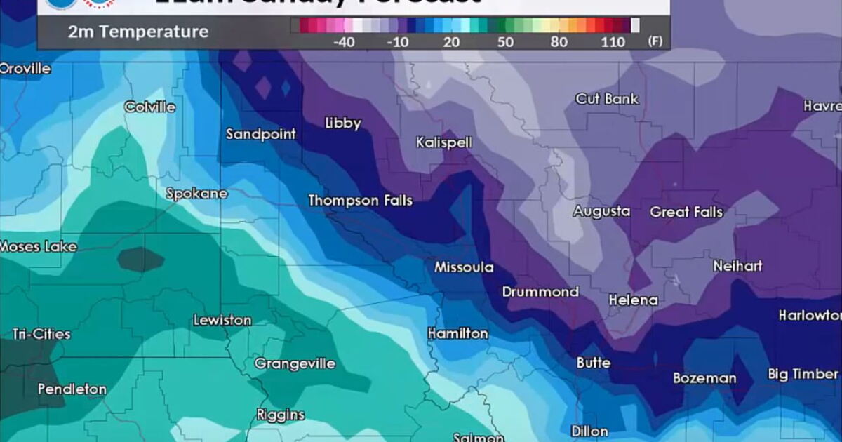 Snow, Wind And Sub-Zero Temps In The Forecast For Western Montana ...