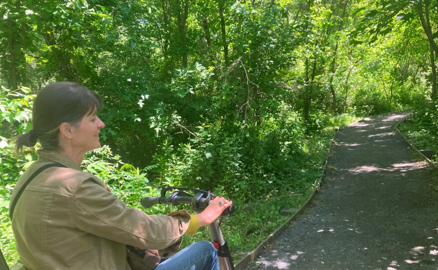 Amy Sugihara explores the Fort River Birding and Nature Trail, an accessible trail in the Sylvio O. Conte National Wildlife Refuge in Hadley, Massachusetts.
