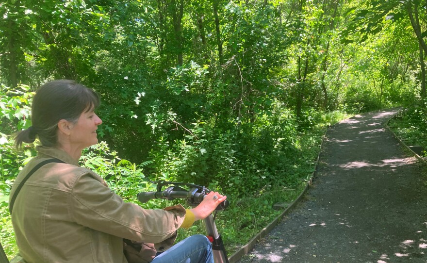 Amy Sugihara explores the Fort River Birding and Nature Trail, an accessible trail in the Sylvio O. Conte National Wildlife Refuge in Hadley, Massachusetts.