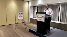 Alan Muñoz welcomes participants to the second Civic Leader Education and Advocacy Program in Mexico City on May 28, 2024. Muñoz helped Latino advocacy nonprofit Voces Unidas launch the international program in 2023 and invited DACA recipients, who normally can’t travel abroad, to participate, helping them apply for federal travel permits.