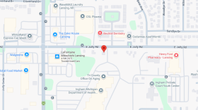 Map shows the area were the officer-involved shooting occurred Sept. 23.