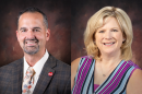 Jon Mandrell, president of Sauk Valley Community College, and Kelly Mandrell, superintendent of the Polo Community School District