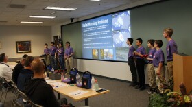 Local students competed in the Virginia Ship Repair Foundation's Digital Innovation Competition, which is meant to show kids what kinds of careers are in in the shipbuilding industry. (Photo courtesy of Billy Bingham)