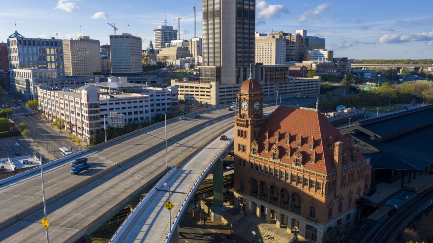 Main Street Train Station, along Interstate 95 in Downtown Richmond, will see expansion of departures and arrivals for Amtrak service as Virginia invests in rail.