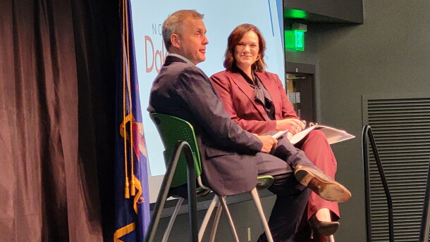 Gov. Armstrong and Katie Ralston-Howe