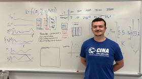 James Gentry at his internship with the Department of Homeland Security in Fairfax, Virginia