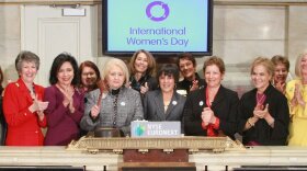 Female business leaders from 2020 Women on Boards at the NY Stock Exchange. Photo Credit: 2020 Women on Boards