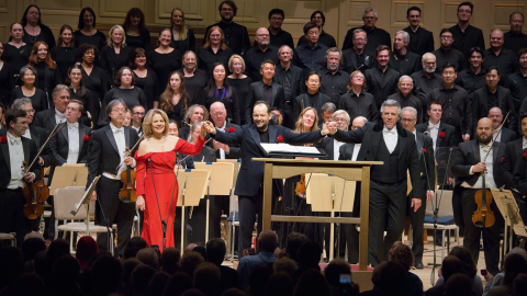 Renee Fleming, Andris Nelsons, and Thomas Hampson