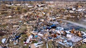 The aftermath of the December 2021 tornado outbreak in western and central Kentucky as captured by the crew of "165 Miles: Catastrophe in Kentucky," a new 43-minute documentary premiering at Louisville's International Festival of Film later this week.