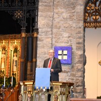 William Jewell College Professor Emeritus of Music, Dr. Ronald Witzke at The City Come Again, December 2024