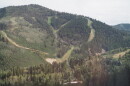 Iron Mountain and the Iron Mountain Express lift are seen from within the Sunrise Gondola at Canyons Village Aug. 22, 2026.