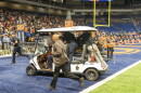 Emergency responders react to an accident before UTSA’s annual Salute to Armed Forces and Veterans football game at the Alamodome, Saturday, Oct. 17, 2026 in San Antonio, Texas.