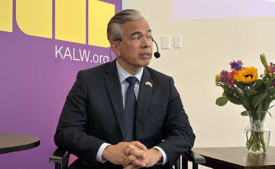 CA Attorney General Rob Bonta at KALW's live recording of Climate Break