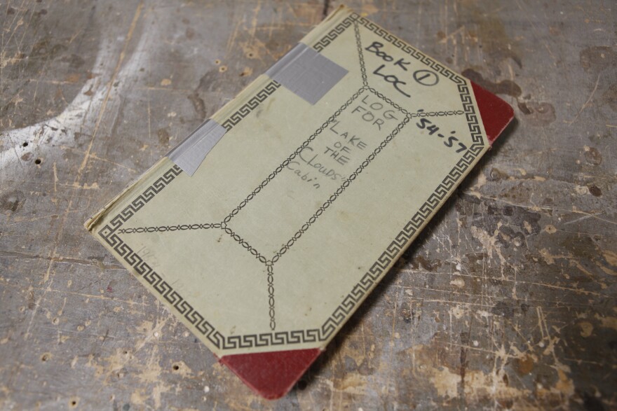 The first logbook in the Porcupine Mountains Wilderness State Park archive dates back to 1954. (credit: Dan Wanschura / Points North)