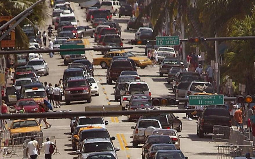 Miami Beach prepares for Art Basel traffic. 